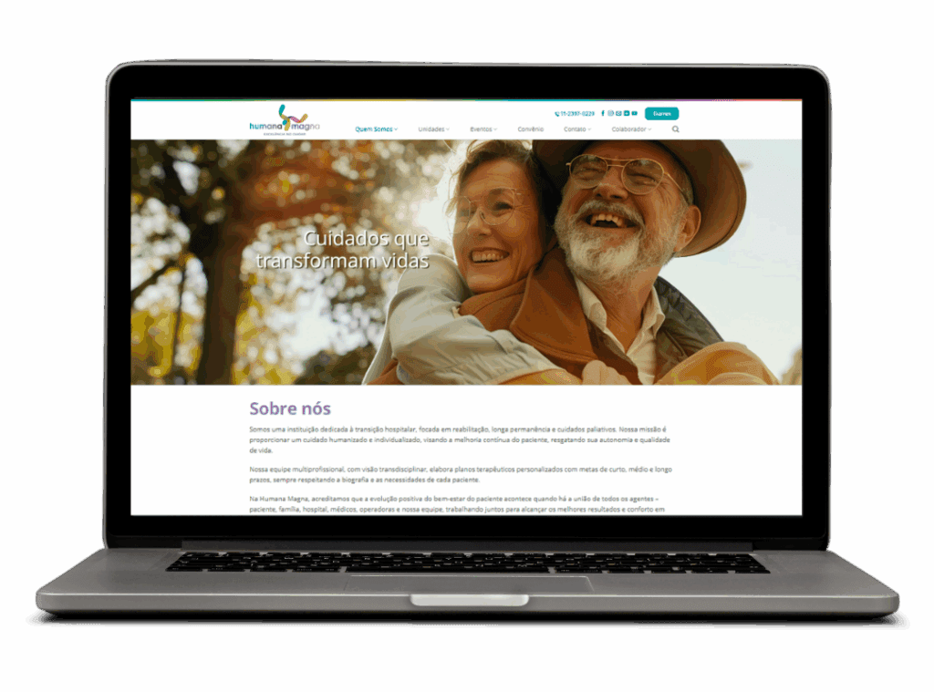 Tela Site Profissional Humana Magna | Desktop