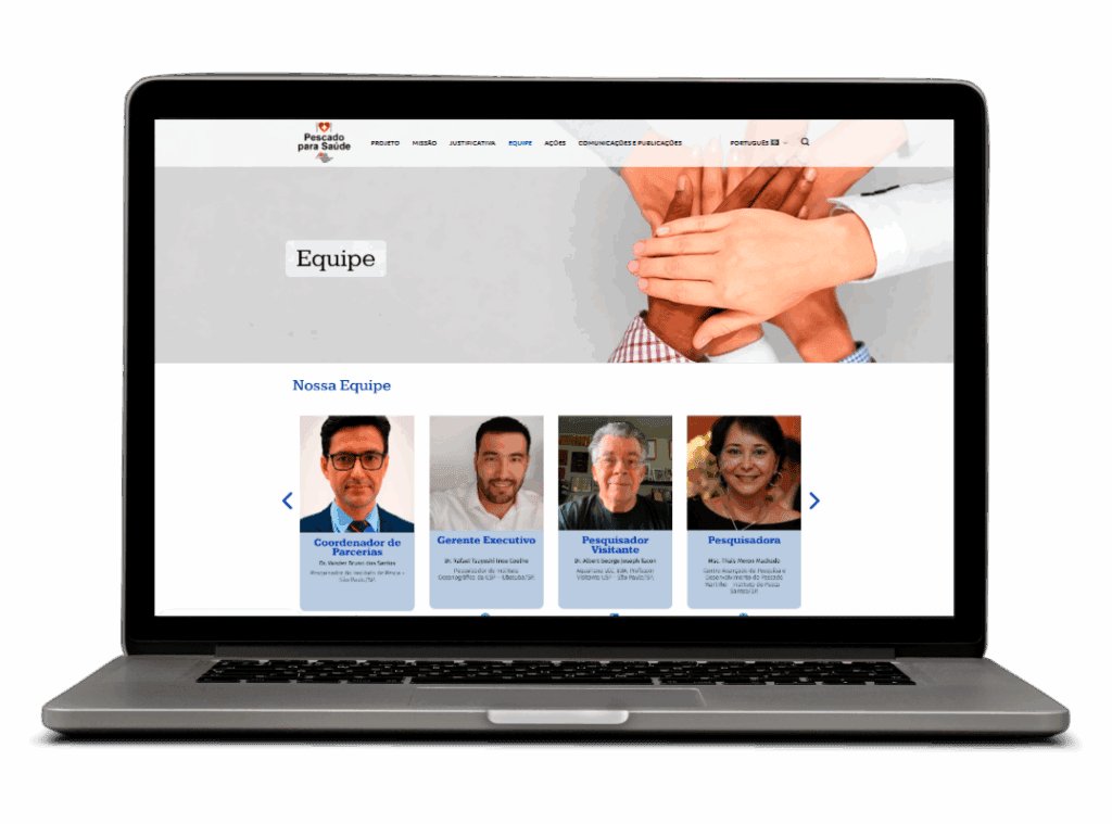 Tela Site Profissional Pescado para Saúde | Desktop