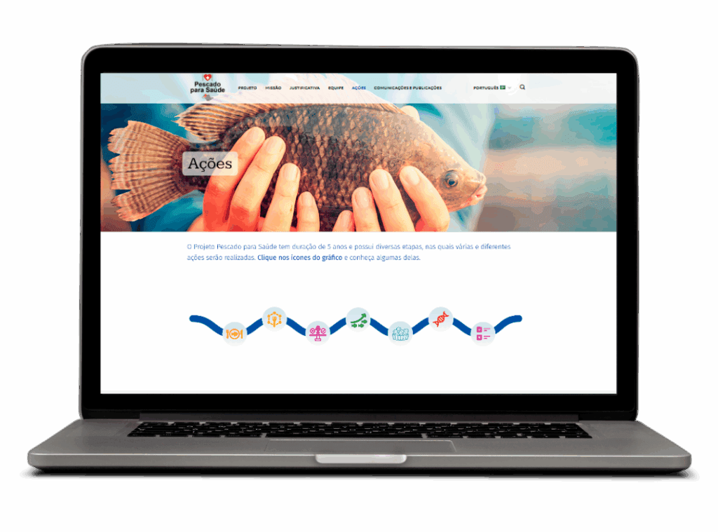 Tela Site Profissional Pescado para Saúde | Desktop