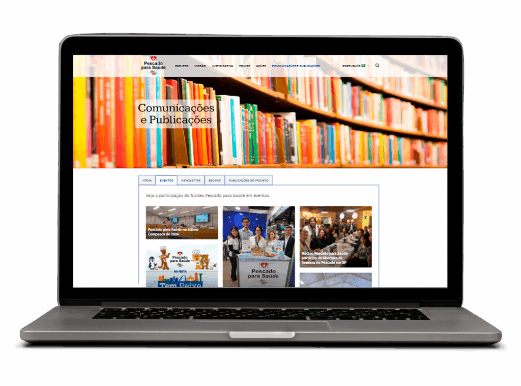 Tela Site Profissional Pescado para Saúde | Desktop