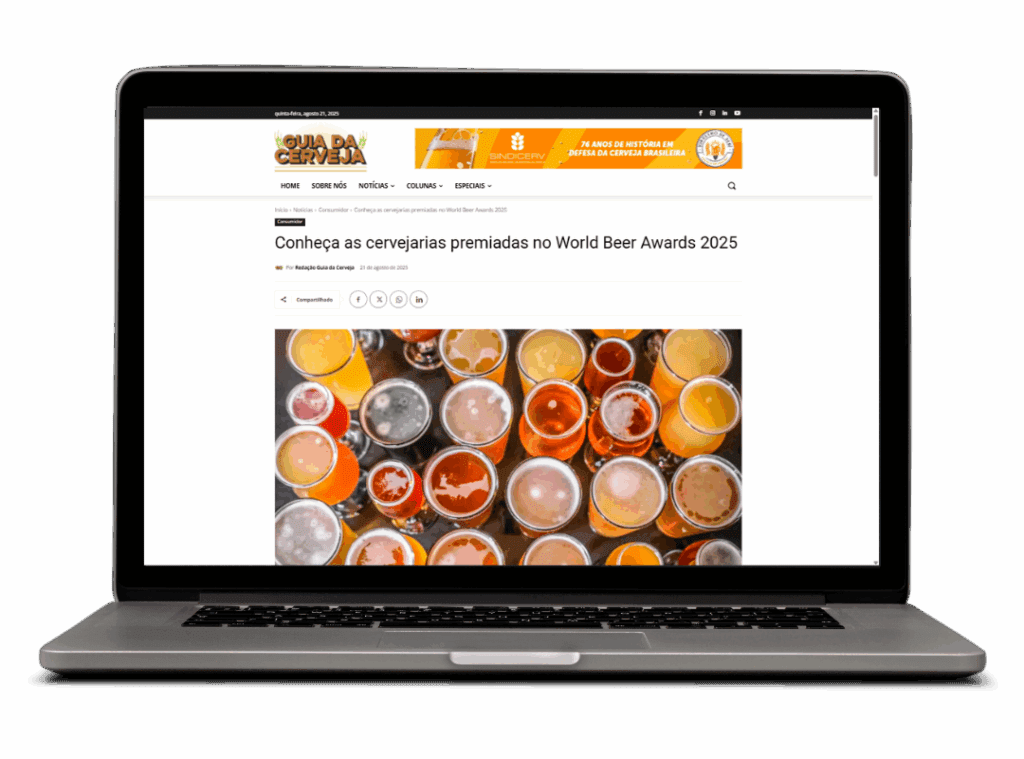 Tela Site Profissional Guia da Cerveja | Desktop